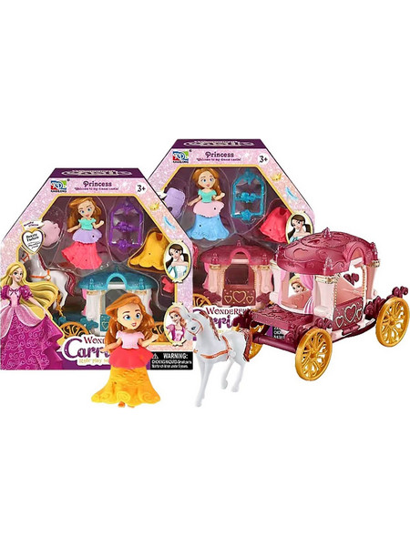 ToyMarkt Σετ Κούκλα Μίνι με Άμαξα Διάφορα Σχέδια 971349