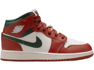 Jordan Air Jordan 1 Παιδικά Sneakers Μποτάκια Κόκκινα Πράσινα DQ8423-105