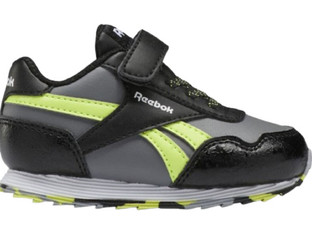 Reebok Royal 3.0 Παιδικά Sneakers Μαύρα Ανθρακί Lime 1GW3739