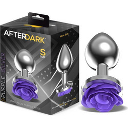LateToBed Afterdark Rose Small Πρωκτική Σφήνα 7.8cm Ασημί Μωβ AD-562