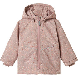 Name It Flower Παιδικό Μπουφάν Χειμωνιάτικο Softshell Αδιάβροχο Αντιανεμικό Ροζ 13242820
