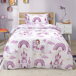Lino Home Παιδικό Πάπλωμα Μονό Βαμβακερό 160x240 Dreamy Castleland