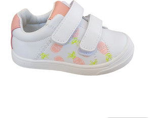 Bopy Inass Παιδικά Sneakers Λευκά Σομόν