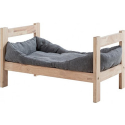 Nextdeco Natural Υπερυψωμένο Κρεβάτι Σκύλου Μπεζ 60x35cm