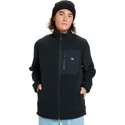 Quiksilver Ανδρική Ζακέτα Fleece με Κουκούλα και Φερμουάρ Μαύρη EQYPF03066-KVJ0