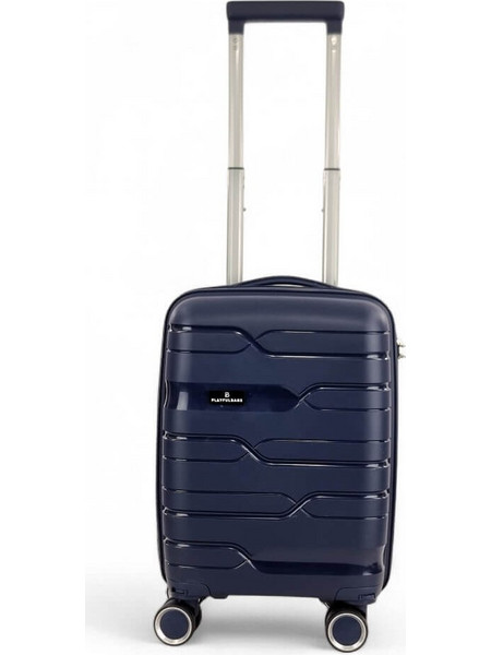 Playbags Collection PP8006 Βαλίτσα Καμπίνας 45x30x17cm με 4 Ρόδες Μπλε