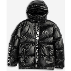 Funky Παιδικό Μπουφάν Χειμωνιάτικο Puffer Αντιανεμικό Μαύρο 226-118100-1