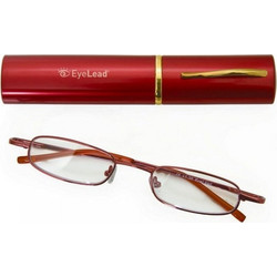EyeLead Pocket Γυαλιά Πρεσβυωπίας +3.50 Μεταλλικά Κόκκινα