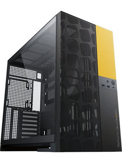 Geometric Future Model 5 Vent Black Yellow Gaming Midi Tower Κουτί Υπολογιστή με Πλαϊνό Παράθυρο