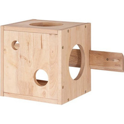 Nextdeco Ξύλινo Σπιτάκι Γάτας 60x30x27cm Καφέ