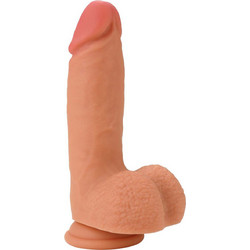 Hidden Desire Inferno Liquid Ρεαλιστικό Dildo με Βεντούζα & Όρχεις 16cm Flesh