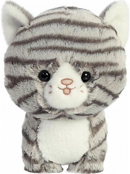 Aurora Teddy Pets Grey Tabby Cat 18cm