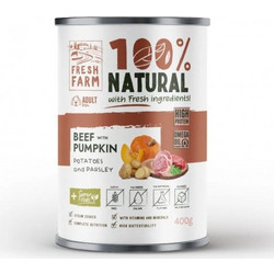 Fresh Farm 100% Natural Pate with Beef & Pumpkin 400gr