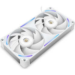 NZXT F240X Case Fan 140mm RGB με Σύνδεση 4-Pin PWM 2τμχ White