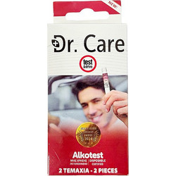 Dr. Care Test & Drive Τεστ Μέτρησης Περιεκτικότητας Αλκοόλ στην Αναπνοή 2τμχ
