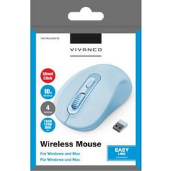 Vivanco VNITMOUSEBT Ασύρματο Ποντίκι Blue