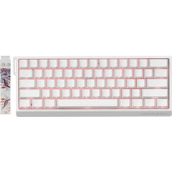 Madlions 68 HE Μηχανικό Gaming Πληκτρολόγιο 60% με Magnetic Amber Pro Διακόπτες RGB White