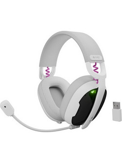 Fury Fukiya F6 Ασύρματο Gaming Headset Over Ear White