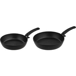 Fissler Σετ Τηγάνια από Ανοξείδωτο Ατσάλι με Αντικολλητική Κεραμική Επίστρωση 2τμχ 159-105-02-1010