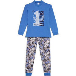 Pretty Baby Παιδική Πιτζάμα Βαμβακερή Χειμωνιάτικη Royal Blue 63811