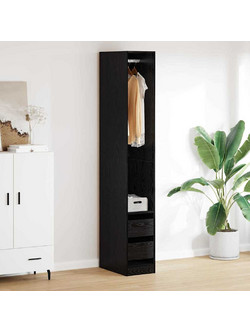 vidaXL Μονόφυλλο Βεστιάριο Ρούχων Μαύρο 50x30x200cm 3403221
