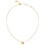 Guess By Your Side Γυναικείο Κολιέ Καρδιά από Ατσάλι Xρυσό με Ζιργκόν UBN06087JWYGT