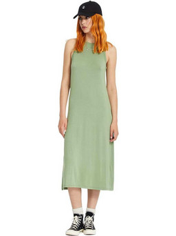 Volcom Stonelight Midi Καλοκαιρινό Καθημερινό Φόρεμα Πράσινο Mint B1312318-GGN