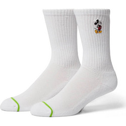 Huf x Disney Mickey Mouse Ανδρικές Κάλτσες Ψηλές με Σχέδια Λευκές SK00964