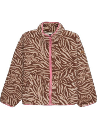 Roxy Παιδική Ζακέτα Fleece με Φερμουάρ Καφέ Ροζ ERGPF03084-TEC6