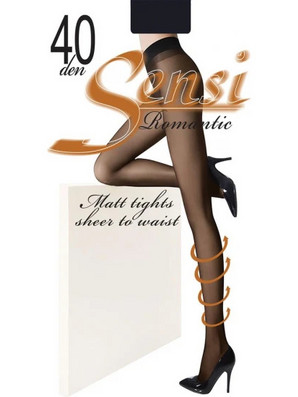 Sensi Romantic Καλσόν 40 Den Μαύρο 0505