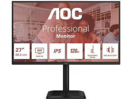 AOC Q27E4U IPS HDR Monitor 27" 2560x1440 QHD 120Hz 4ms