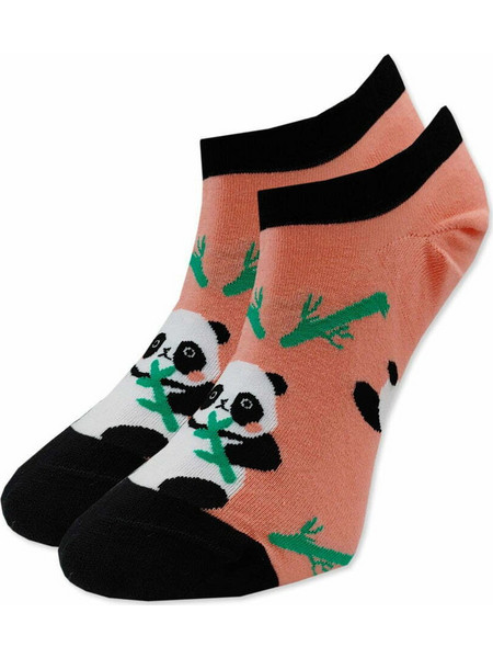 Panda Cute Panda Βαμβακερές Ανδρικές Κάλτσες Κοντές με Σχέδια Κοραλί S11331
