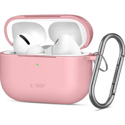 Tech-Protect Θήκη Σιλικόνης με Γάντζο για Apple AirPods Pro 3 Dusty Ροζ