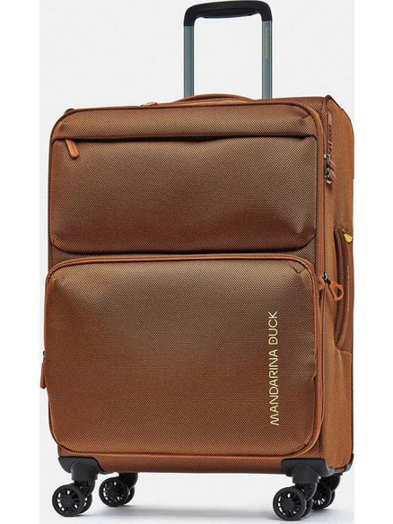 Mandarina Duck Zephyr P10OTV03-A38 Βαλίτσα Μεσαία 67x43x26cm με 4 Ρόδες Καφέ