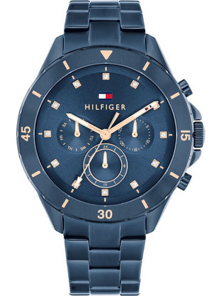 Tommy Hilfiger Γυναικείο Ρολόι με Μπλε Μεταλλικό Μπρασελέ 1782743