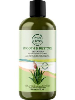 Petal Fresh Pure Keratin & Aloe Vera Φυτικό Σαμπουάν για Επανόρθωση 475ml
