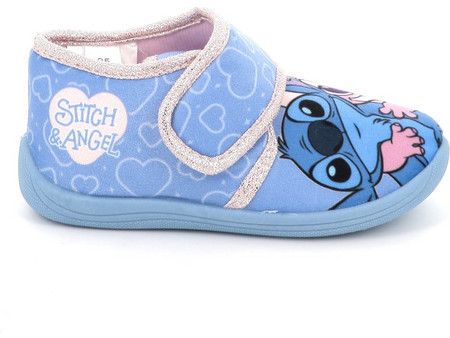 Adam's Lilo & Stitch Χειμερινές Παιδικές Παντόφλες Μποτάκια για Κορίτσι Γαλάζιες 904-25506