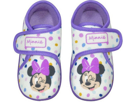 Disney Minnie Mouse Χειμερινές Παιδικές Παντόφλες Μποτάκια για Κορίτσι Μωβ D96151WR