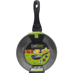 Gusto Casa Cookstone Τηγάνι Ανοξείδωτο Αντικολλητικό Επίστρωση Πέτρας 22cm COOKSTONE652403