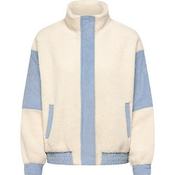 Roxy Wrap It Up Cord Γυναικείο Μπουφάν Χειμωνιάτικο Γούνινο Μακρύ Εκρού ERJJK03689-TEH0