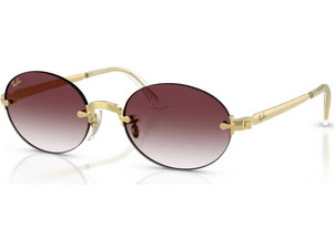 Ray-Ban RB3929 001/8H Γυναικεία Γυαλιά Ηλίου Οβάλ Μεταλλικά Χρυσά με Καφέ Φακό