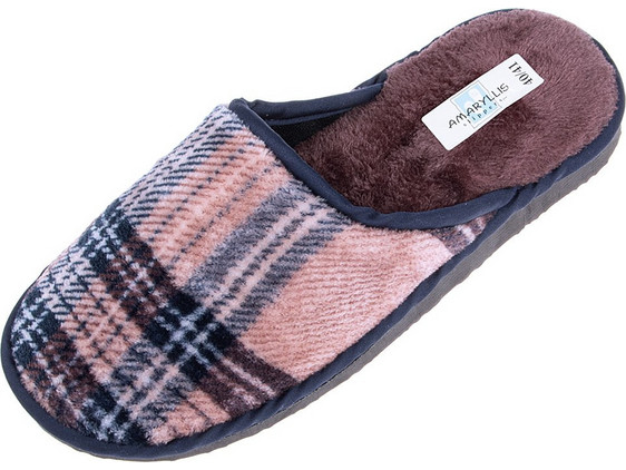 Amaryllis Slippers Χειμερινές Ανδρικές Παντόφλες Κοραλί 53211-7