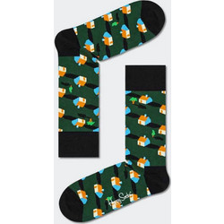 Happy Socks Neighbours Ανδρικές Κάλτσες Ψηλές με Σχέδια Πράσινες NHB01-7500