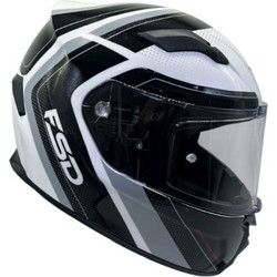Faseed FSD 820 Kore White Silver Black Κράνος Μηχανής Full Face