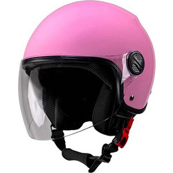 Pilot Helmets Fazer Baby Pink Κράνος Μηχανής Jet 900gr