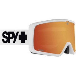 SPY Megalith 3100000000532 Μάσκα Σκι & Snowboard Ενηλίκων Λευκή με Φακό Καθρέπτη Πορτοκαλί