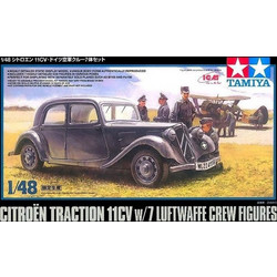 Tamiya Citroen Traction 11CV & Luftwaffe Crew Συναρμολογούμενο Πλαστικό Μοντέλο Αυτοκίνητου 1:48