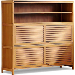 Nextdeco Παπουτσοθήκη Bamboo Καφέ M110xΠ32xΥ106cm 524349