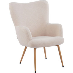 PoliHome Μπερζέρα Μπεζ Lunelle 162911169