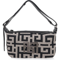 Ames Eris Diagonal Pouro Beige Black